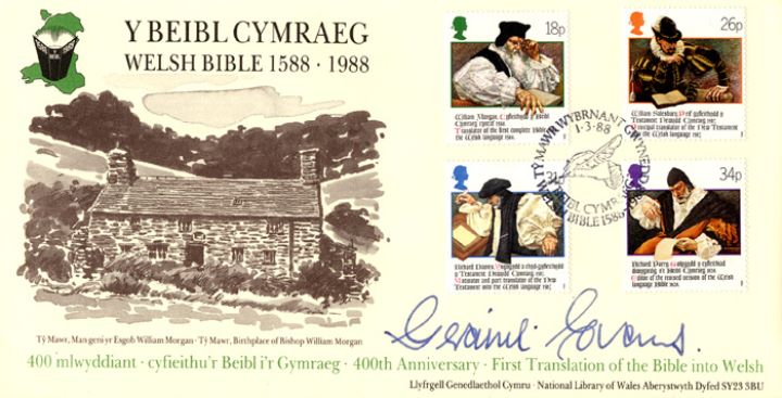 Welsh Bible, Birthplace of Bishop Morgan