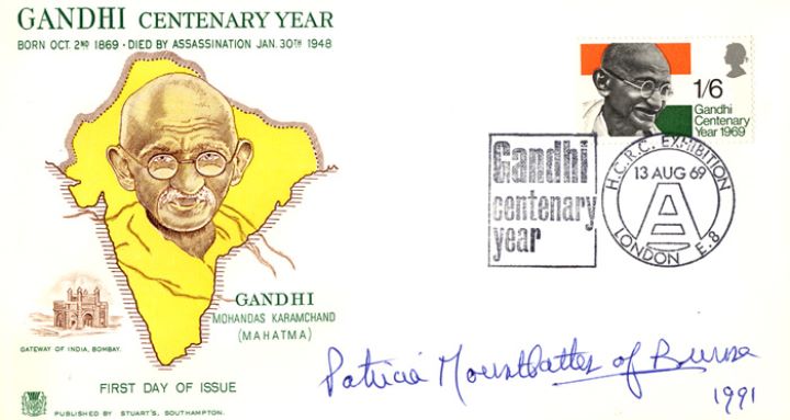 Gandhi & Map of India