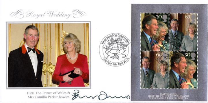 Royal Wedding: Miniature Sheet, Charles & Camilla