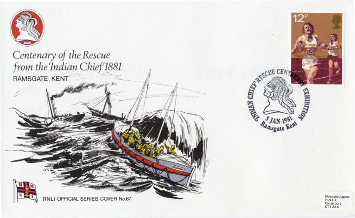 Centenary of the Rescue, Indian Chief 1881