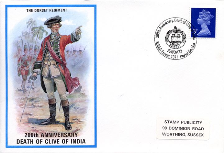 The Dorset Regiment, Death of Clive of India - 200th Anniversary