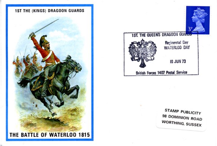 1st The (Kings) Dragoon Guards, The Battle of Waterloo 1815