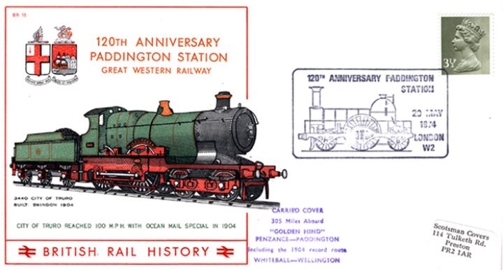 Paddington Station - 120th Anniversary, City of Truro 3440