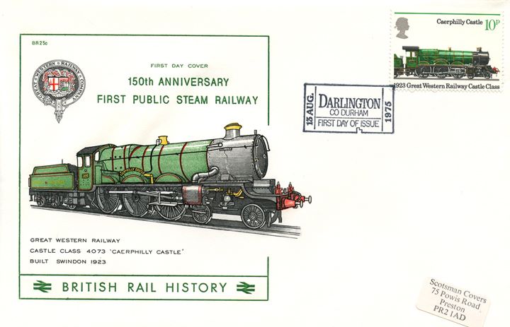 Stockton & Darlington Railway, GWR Castle Class: Caerphilly Castle'