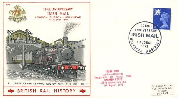 125th Anniversary of Irish Mail, Jubilee Class leaving Euston