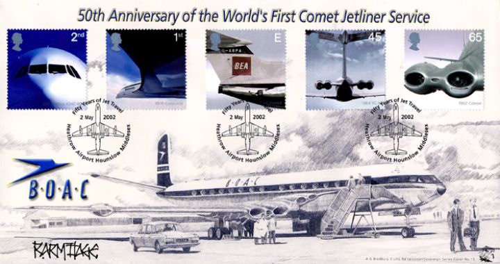 Airliners: Stamps, The DeHaviland Dream