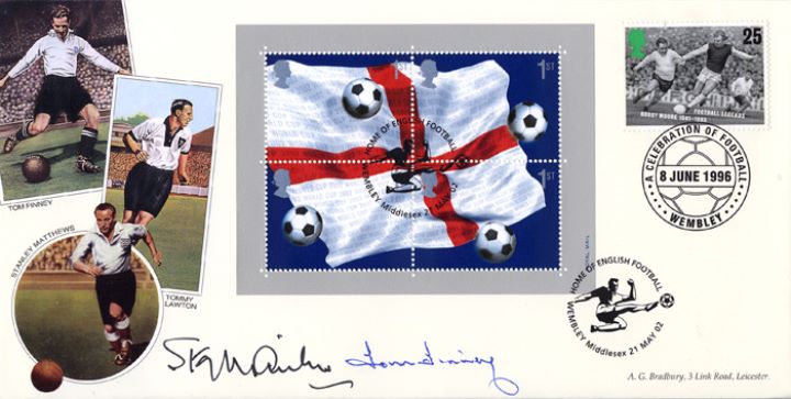 World Cup: Miniature Sheet, Stanley Matthews & Tom Finney