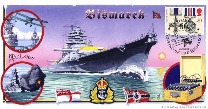 Sinking of the Bismarck, 60th Anniversary Cover