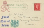 KGVI: 1d Red
Post Card with interesting message on reverse
