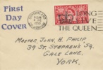 Elizabeth II Coronation
Plain cover with cachet