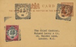 Postal Stationery
Post Card with 4 1/2d Green & Carmine stamp