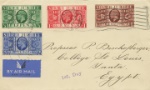 King George V Silver Jubilee
Air Mail cover to Egypt