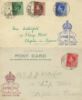 KEVIII: 1/2d, 1 1/2d, 2 1/2d
Set of 4 Edward VIII stamps on two covers