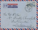 Envelope addressed to Winston Churchill
Posted from Bombay