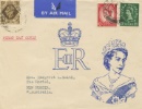 Wildings: 1 1/2d, 2 1/2d
The first stamps to feature Queen Elizabeth