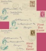 Wildings: 5d, 8d, 1s
The first stamps to feature Queen Elizabeth