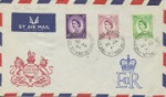 Wildings: 3d, 6d, 7d
Airmail cover with Coat of Arms