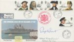 Maritime Heritage, HMS Invincible Sails for the Falklands
Autographed By: Rex Hunt (Governor of Falkland Islands)