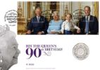 H M The Queen's 90th Birthday: Miniature Sheet
Coin Cover