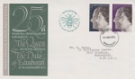 Silver Wedding 1972
Manchester Bee Cachet
Producer: Royal Mail/Post Office
Series: Manchester Bee (39)