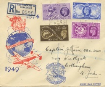 10.10.1949
Universal Postal Union
Mailcoach Globe & Aeroplane