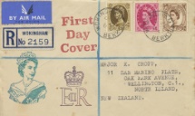 06.07.1953
Wildings: 5d, 8d, 1s
The first stamps to feature Queen Elizabeth