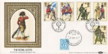 06.07.1983
British Army
Double postmarked at Waterloo in Belgium
Benham, BLS (1983) No.4