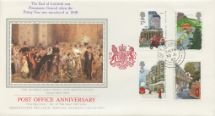 30.07.1985
The Royal Mail
The General Post Office 'One Minute to Six'
Pres. Philatelic Services, Sotheby Silk No.14