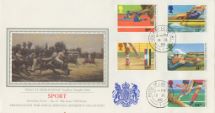15.07.1986
Commonwealth Games
Polo at Hurlingham
Pres. Philatelic Services, Sotheby Silk No.23