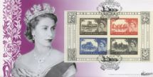 22.03.2005
Castles: Miniature Sheet
H M The Queen by Dorothy Wilding
Bradbury, Windsor No.21