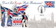 01.11.2018
Brexit
Leave Means Leave
Bradbury, BFDC No.534