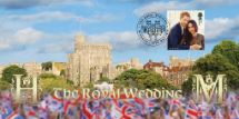 19.05.2018
Royal Wedding: Miniature Sheet
Harry and Meghan Windsor Castle
Bradbury, BFDC No.496