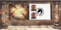 23.01.2018
Self Adhesive: Game of Thrones: 6 x 1st
Retail Stamp Book
Bradbury, BFDC No.477