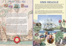 19.09.2019
Royal Navy Ships
Mary Rose & HMS Beagle
Bradbury, Commemorative Stamp Card No.47