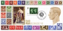 15.01.2019
Stamp Classics: Miniature Sheet
Classic George VI Stamps
Bradbury, BFDC No.550