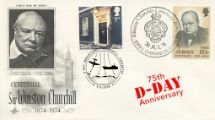 06.06.2019
D-Day
Winston Churchill Centenary Parliament double dated cover
Artcraft