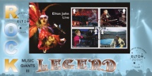 03.09.2019
Elton John: Miniature Sheet
Elton John
Bradbury, BFDC No.611