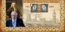 01.04.2021
300 Years of British Prime Ministers
Robert Walpole to Boris Johnson
Bradbury, BFDC No.756