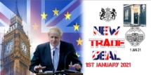 01.01.2021
New Brexit Trade Deal with Europe
New Brexit Trade Deal with EU
Bradbury, BFDC No.736