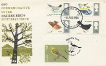 07.04.2022
Migratory Birds
1966 British Birds Double Dated Cover
Royal Mail/Post Office