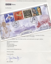 02.02.1999
Travellers' Tale
Jill Dando signed cover & letter
Bradbury, Special Signed No.0