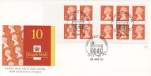 29.01.2001
Self Adhesive: Matrix intact: 10 x 1st
FDC
Royal Mail/Post Office