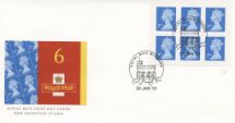 29.01.2001
Self Adhesive: Matrix intact: 6 x 2nd 
FDC
Royal Mail/Post Office