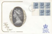 09.10.1974
Stitched: New Design: 45p Coins 3 (Elizabeth I Crown)
HM The Queen
Cotswold