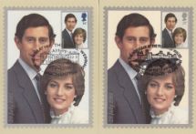 22.07.1981
Royal Wedding 1981
Pair of Postcards
Royal Mail/Post Office