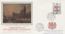 19.08.1986
Parliament 1986
Commonwealth Parliamentary Conf
Pres. Philatelic Services, Sotheby Silk No.25