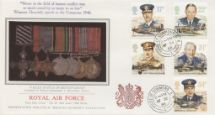 16.09.1986
Royal Air Force
RAF Medals
Pres. Philatelic Services, Sotheby Silk No.26