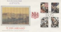 16.06.1987
St. John Ambulance
The Grand Harbour Valetta
Pres. Philatelic Services, Sotheby Silk No.32