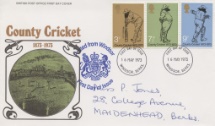 16.05.1973
County Cricket Centenary
County Cricket
Royal Mail/Post Office