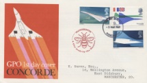 03.03.1969
Concorde
Manchester Bee Cachet
Royal Mail/Post Office, Manchester Bee No.4